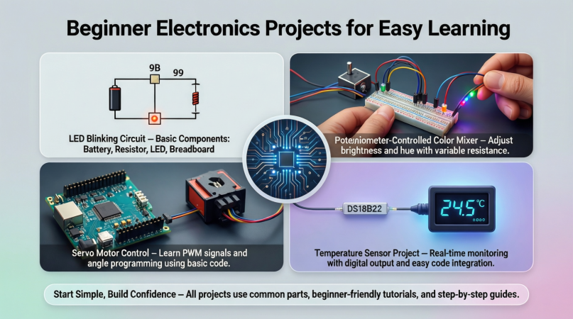 beginner electronics projects for easy learning