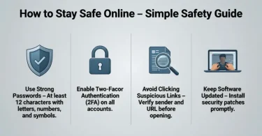 how to Stay safe online – simple safety guide